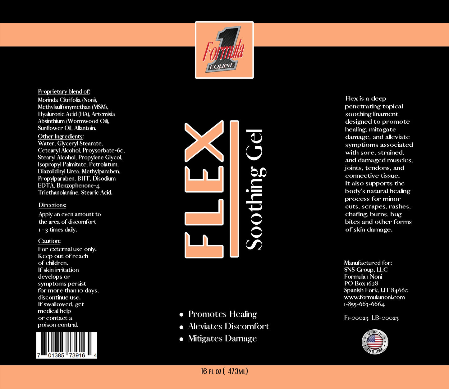 F1 Flex Therapy Gel 16oz