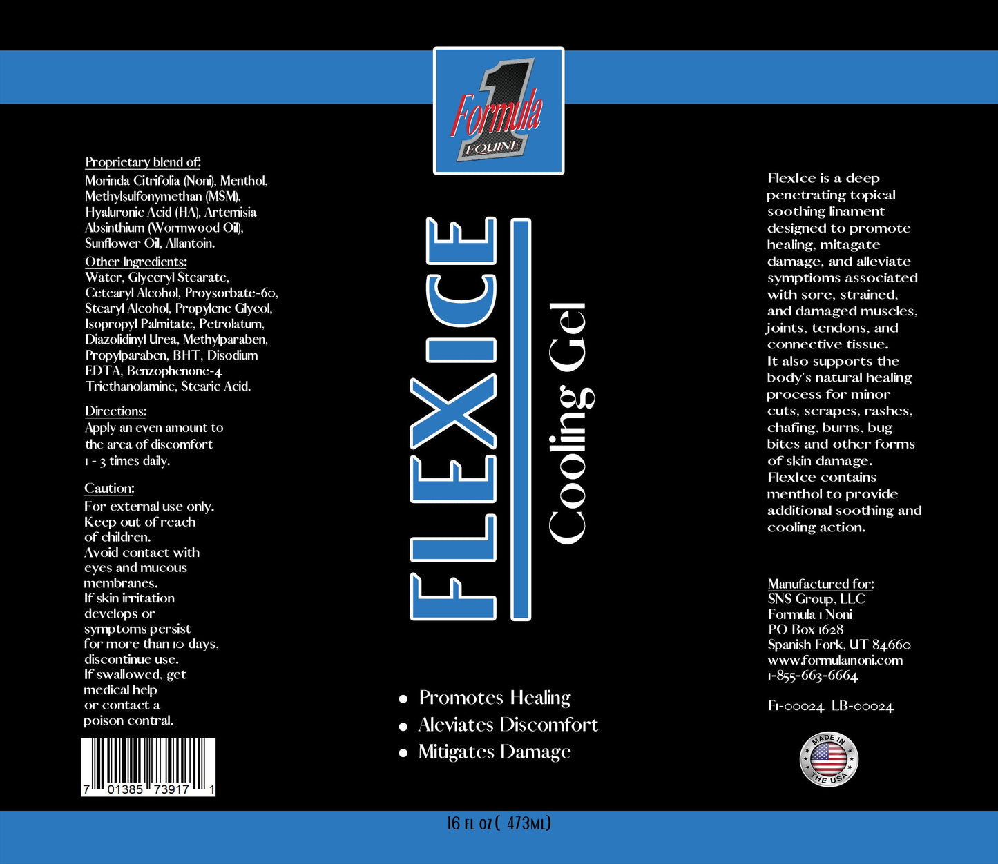 F1 FlexIce Therapy Gel 16oz